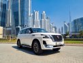 White Nissan Patrol Platinum 2022 for rent in Dubai 9