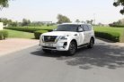 White Nissan Patrol 2020 for rent in Dubai 1