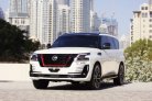 White Nissan Patrol Nismo 2018 for rent in Dubai 1