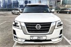 White Nissan Patrol Platinum 2021 for rent in Dubai 2