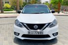 blanc Nissan Sentra 2019 for rent in Sharjah 1