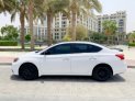 White Nissan Sentra 2019 for rent in Dubai 2