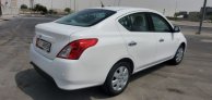 White Nissan Sunny 2022 for rent in Dubai 3