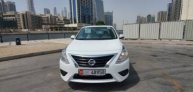 White Nissan Sunny 2022 for rent in Dubai 4