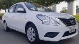 White Nissan Sunny 2022 for rent in Dubai 2