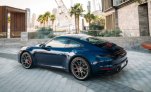 Blue Porsche 911 Carrera S 2021 for rent in Dubai 4