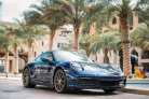 Blue Porsche 911 Carrera S 2021 for rent in Dubai 1
