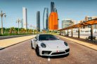 Green Porsche 911 Carrera 4S 2022 for rent in Dubai 2