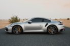 Silver Porsche 911 Turbo S 2020 for rent in Dubai 2