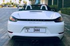 White Porsche 718 Boxster S 2017 for rent in Dubai 3