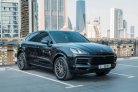 Black Porsche Cayenne Coupe 2020 for rent in Dubai 1