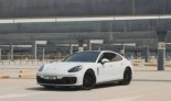 White Porsche Panamera 2021 for rent in Dubai 1