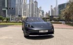 Dark Gray Porsche Taycan 4 Cross Turismo 2022 for rent in Dubai 1