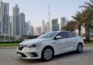 White Renault Megane 2023 for rent in Abu Dhabi 1