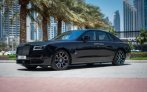 Black Rolls Royce Ghost Black Badge 2022 for rent in Dubai 1