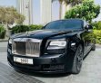 Black Rolls Royce Ghost 2019 for rent in Dubai 1