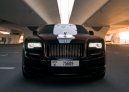 Maroon Rolls Royce Wraith Black Badge 2019 for rent in Dubai 2