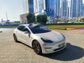 White Tesla Model 3 Long Range 2020 for rent in Dubai 1