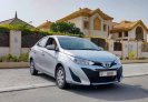 Silver Toyota Yaris Sedan 2019 for rent in Dubai 1