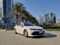 White Toyota Camry 2019 for rent in Dubai 1