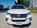 White Toyota Fortuner 2017 for rent in Abu Dhabi 2