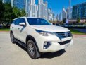 White Toyota Fortuner 2017 for rent in Abu Dhabi 1