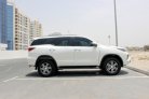 White Toyota Fortuner 2021 for rent in Abu Dhabi 2