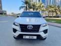 White Toyota Fortuner 2022 for rent in Sharjah 2