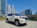 White Toyota Prado 2022 for rent in Abu Dhabi 1