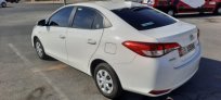 White Toyota Yaris Sedan 2021 for rent in Abu Dhabi 7