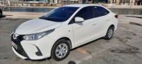 White Toyota Yaris Sedan 2021 for rent in Abu Dhabi 8