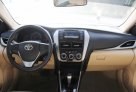 White Toyota Yaris Sedan 2019 for rent in Abu Dhabi 4