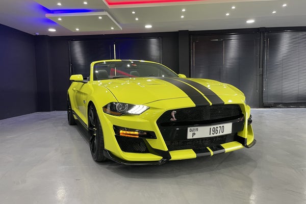 Rent Ford Mustang GT Convertible V8 2020 in Dubai