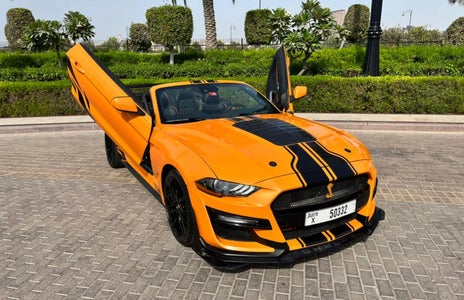Rent Ford Mustang GT350 Kit Convertible V4 2021 in Dubai