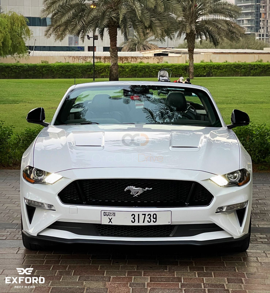 Ford Mustang GT Convertible V8 Price in Dubai - Muscle Hire Dubai - Ford Rentals