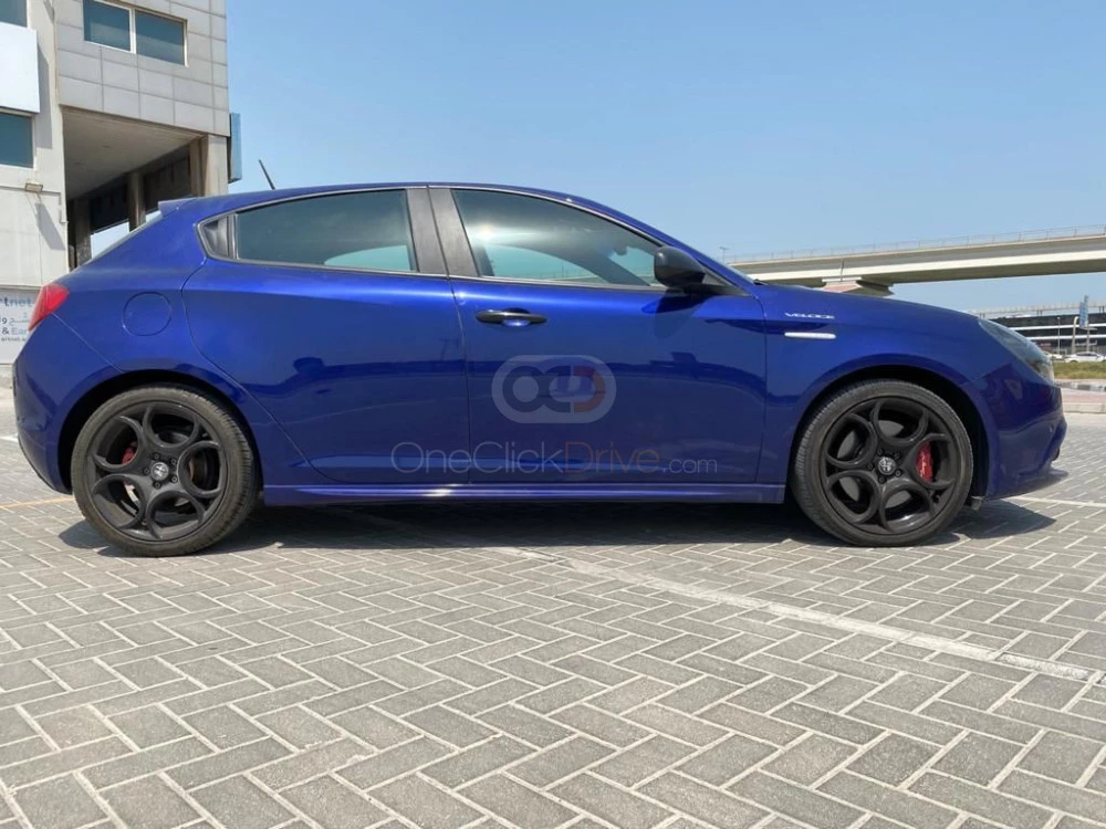 Blue Alfa Romeo Giulietta  2021 for rent in Dubai 4
