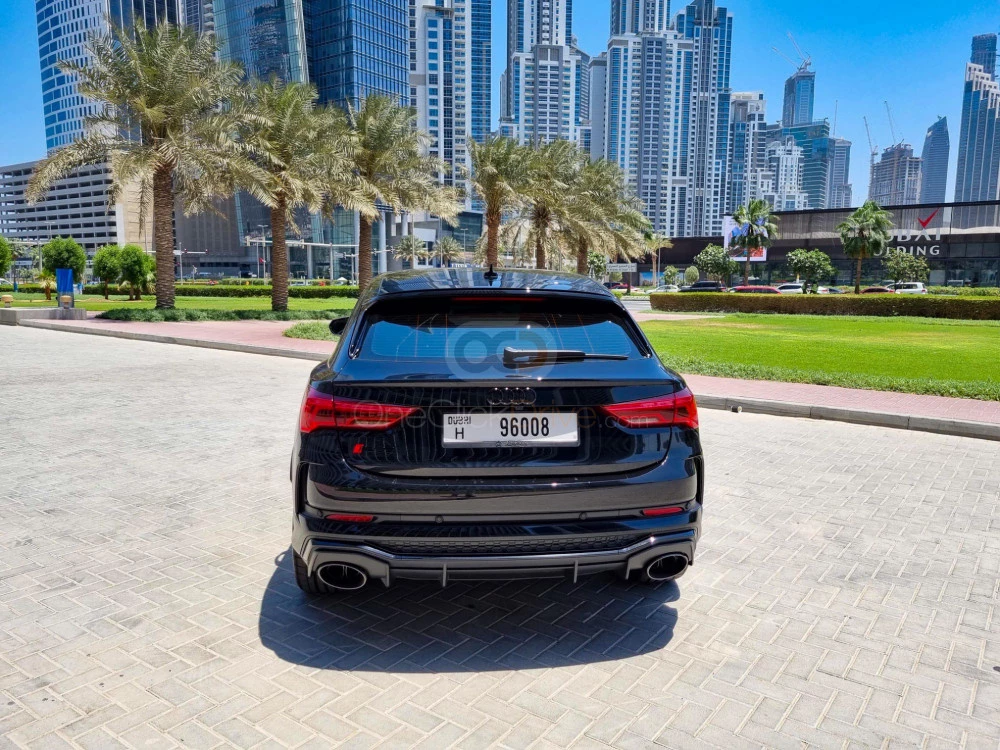 Black Audi RS Q3 2022 for rent in Abu Dhabi 8