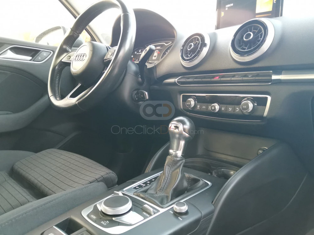 Dark Gray Audi A3 2017 for rent in Dubai 8