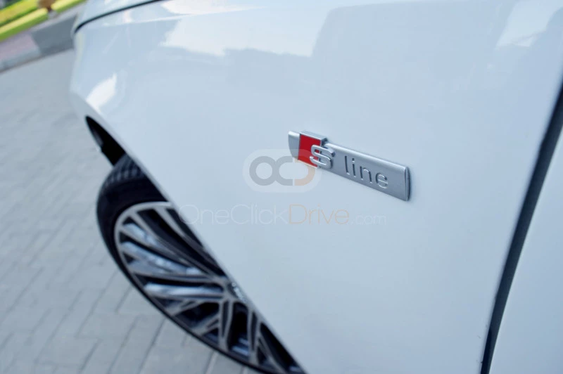 White Audi A4 2019 for rent in Dubai 7