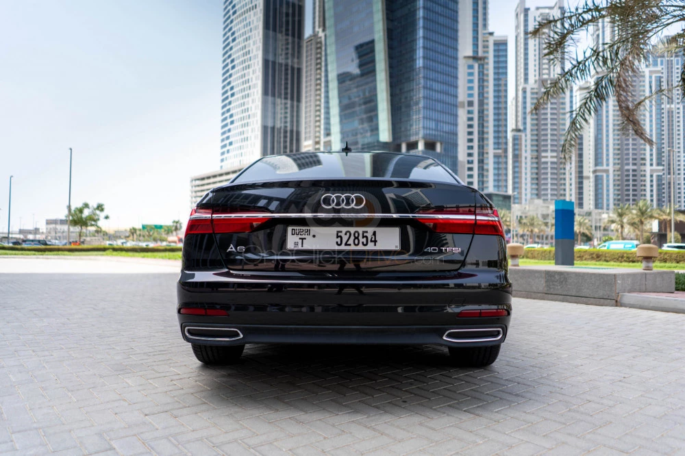 Black Audi A6 2020 for rent in Dubai 9