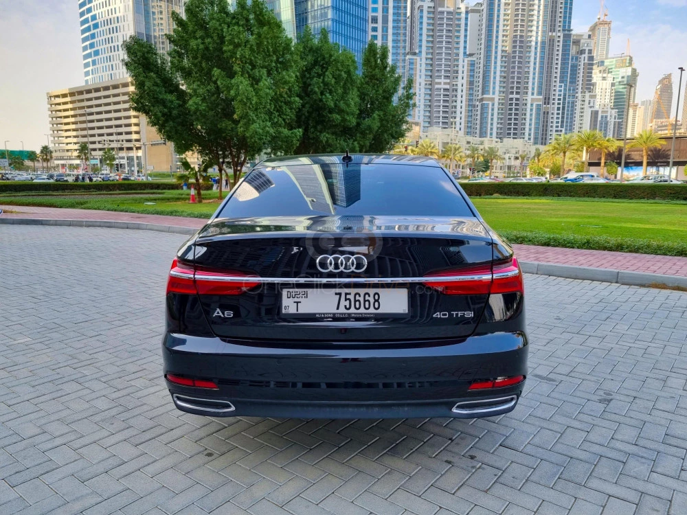 Black Audi A6 2021 for rent in Dubai 8