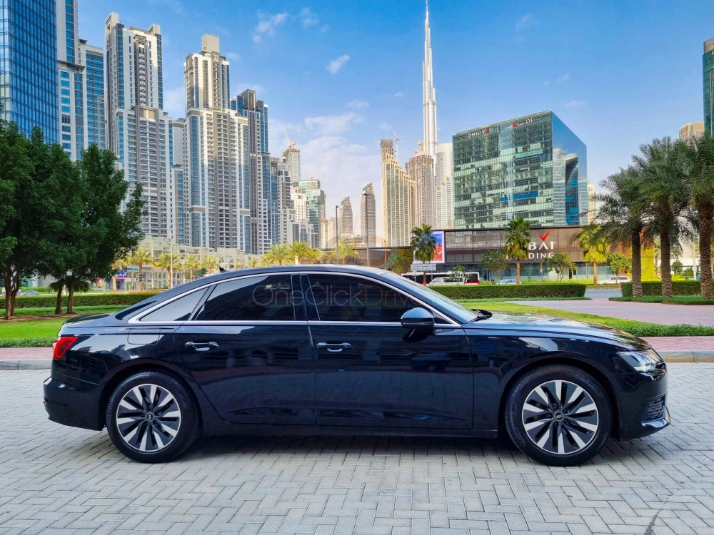 Black Audi A6 2021 for rent in Abu Dhabi 3