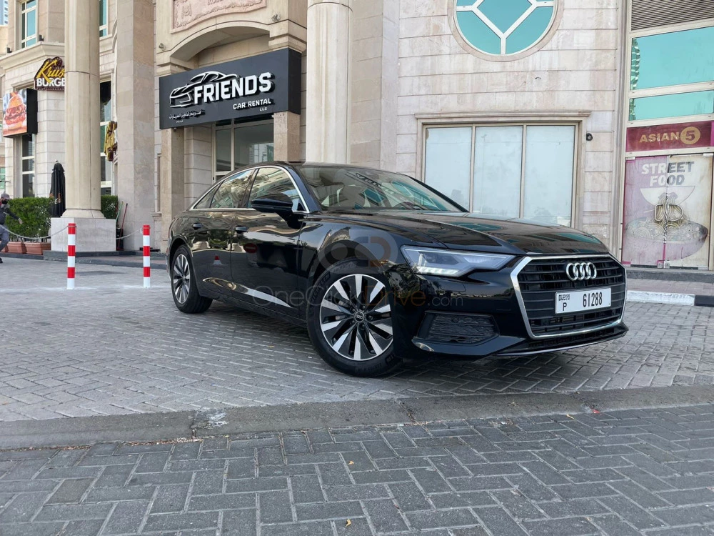 Black Audi A6 2022 for rent in Dubai 2