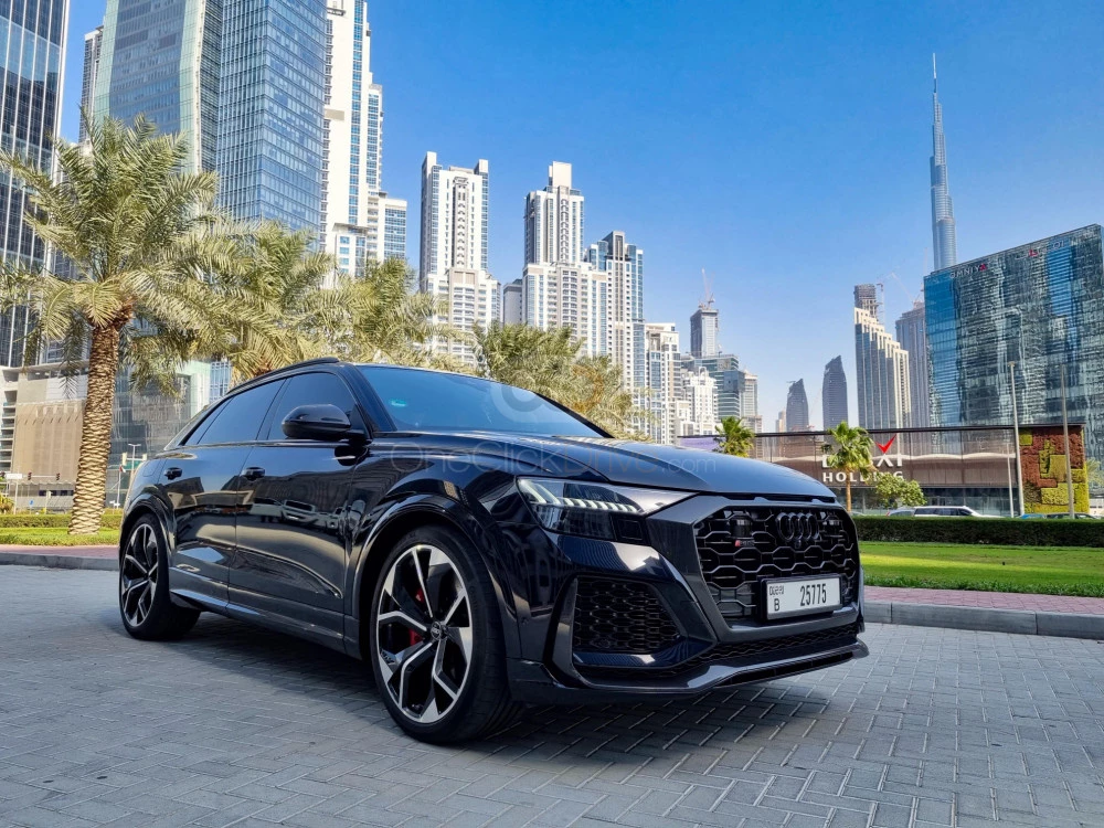 Black Audi RS Q8  2020 for rent in Sharjah 1
