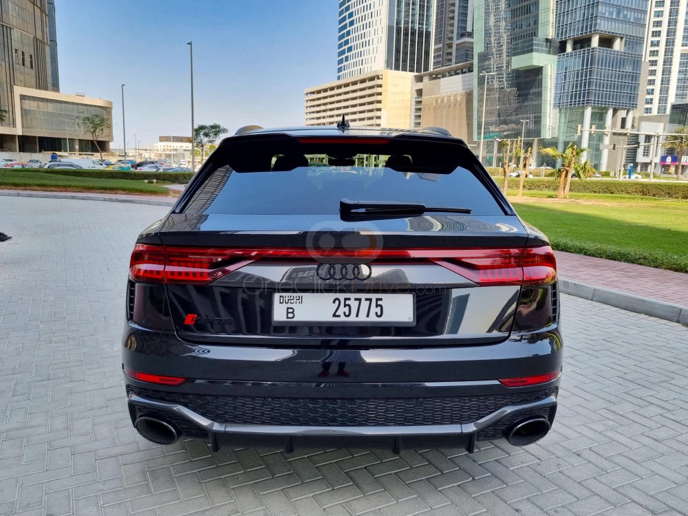 Black Audi RS Q8  2020 for rent in Sharjah 10