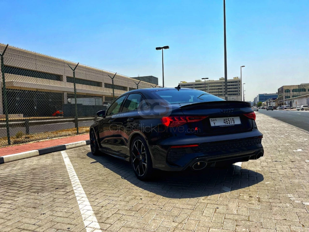 White Audi RS3 2022 for rent in Dubai 9