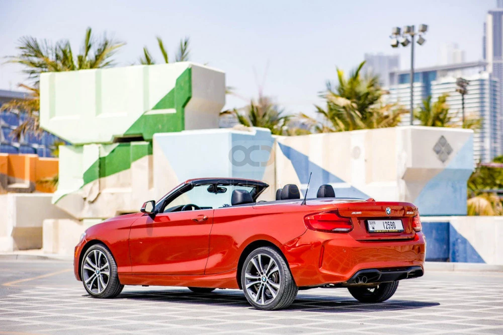 Red BMW 230i 2018 for rent in Ras Al Khaimah 4