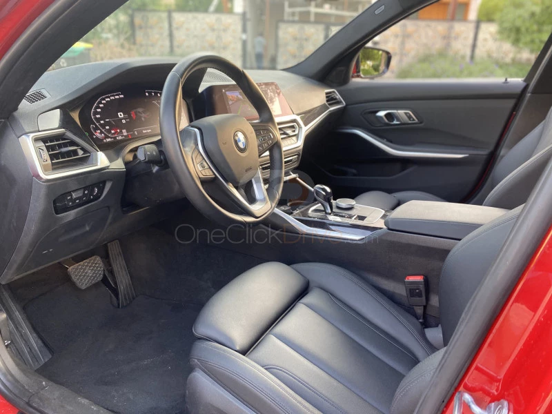 Kırmızı BMW 330i 2020 for rent in Dubai 5