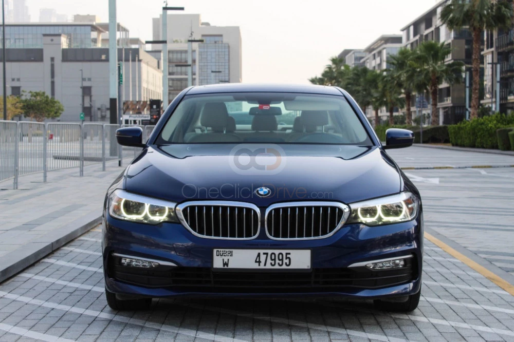 Gray BMW 520i 2019 for rent in Dubai 3