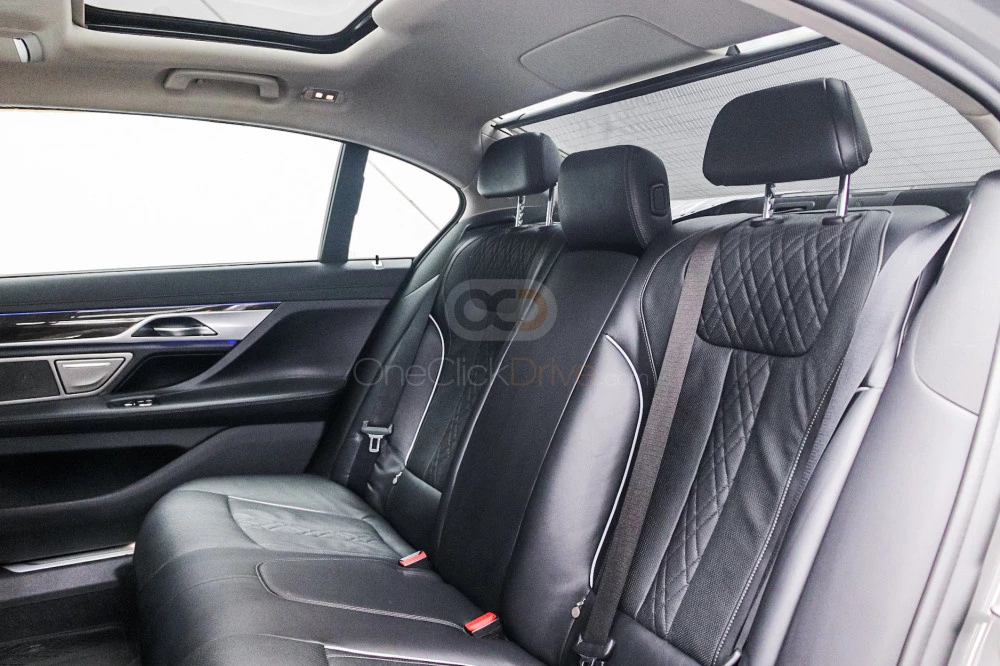 Metallic Grey BMW 740Li 2020 for rent in Dubai 8